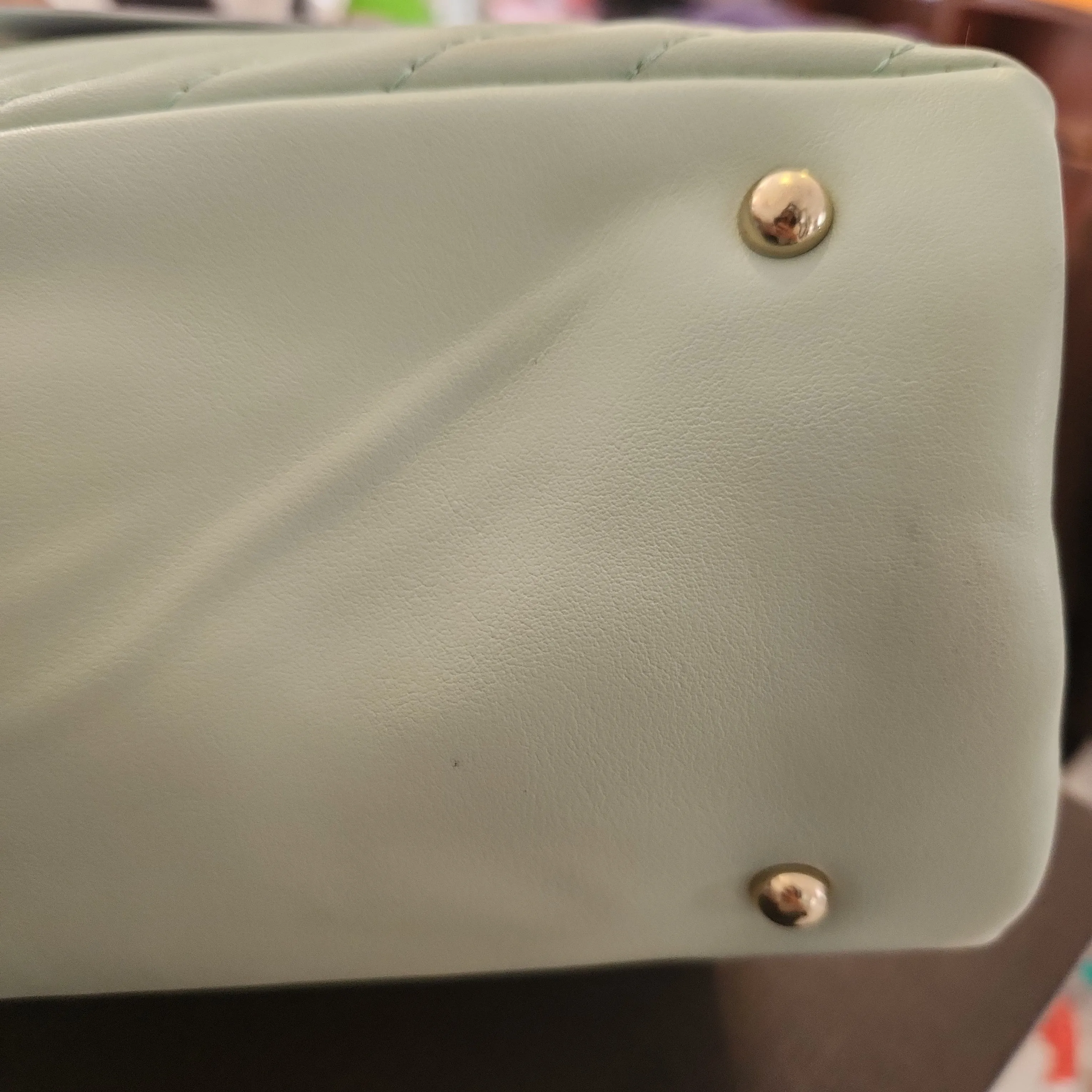 Guess Mint Green Quilted Shoulder Bag | Brand New |